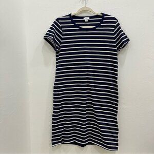 Dress Womens Medium Blue White Striped